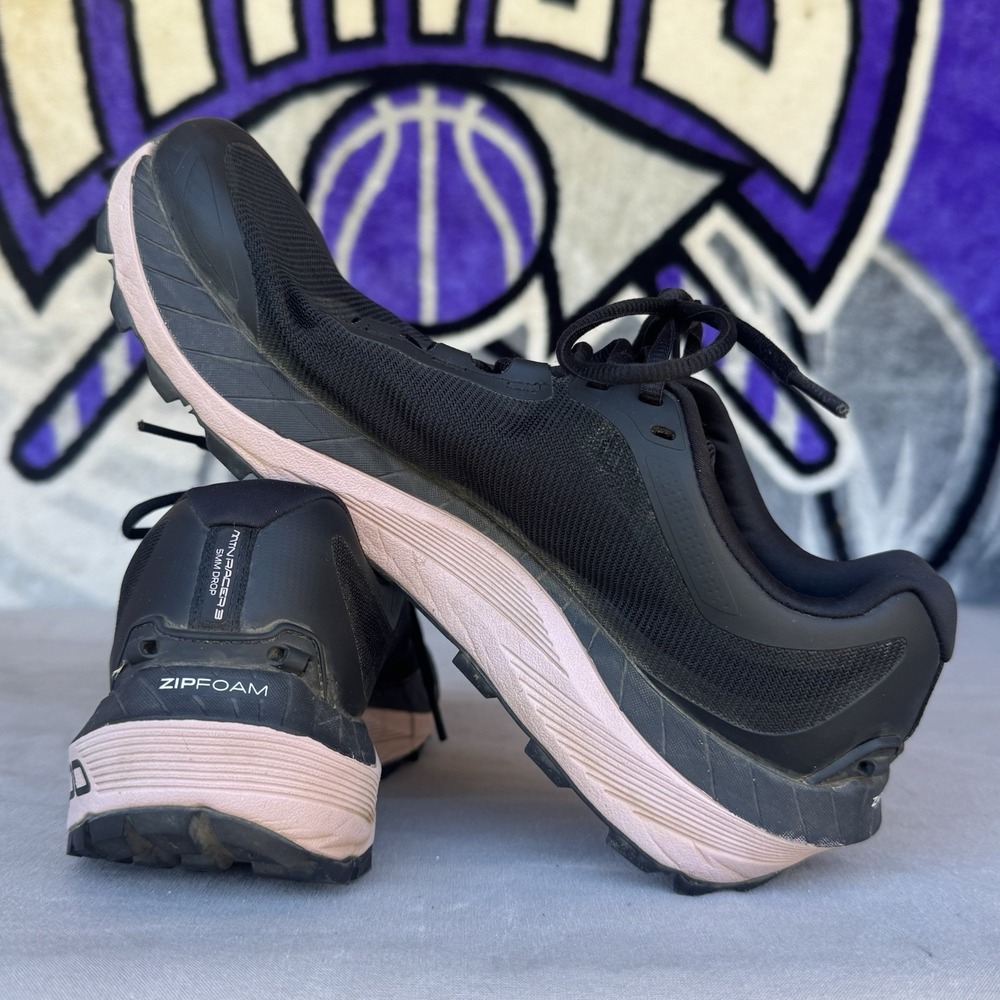 Size 8.5 - Topo MTN Racer 3 Women's Trail Running Shoes Sneakers Black/Mauve - Picture 9 of 10